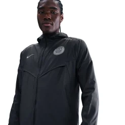 Nike Paris Saint-Germain Windrunner Woven Trainingspak Full-Zip 2025-2026 Donkergrijs Zilver
