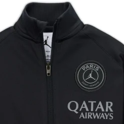 Nike Paris Saint-Germain x Jordan Strike Trainingspak Full-Zip 2025-2026 Baby Zwart Donkergrijs