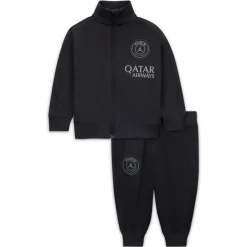 Nike Paris Saint-Germain x Jordan Strike Trainingspak Full-Zip 2025-2026 Baby Zwart Donkergrijs