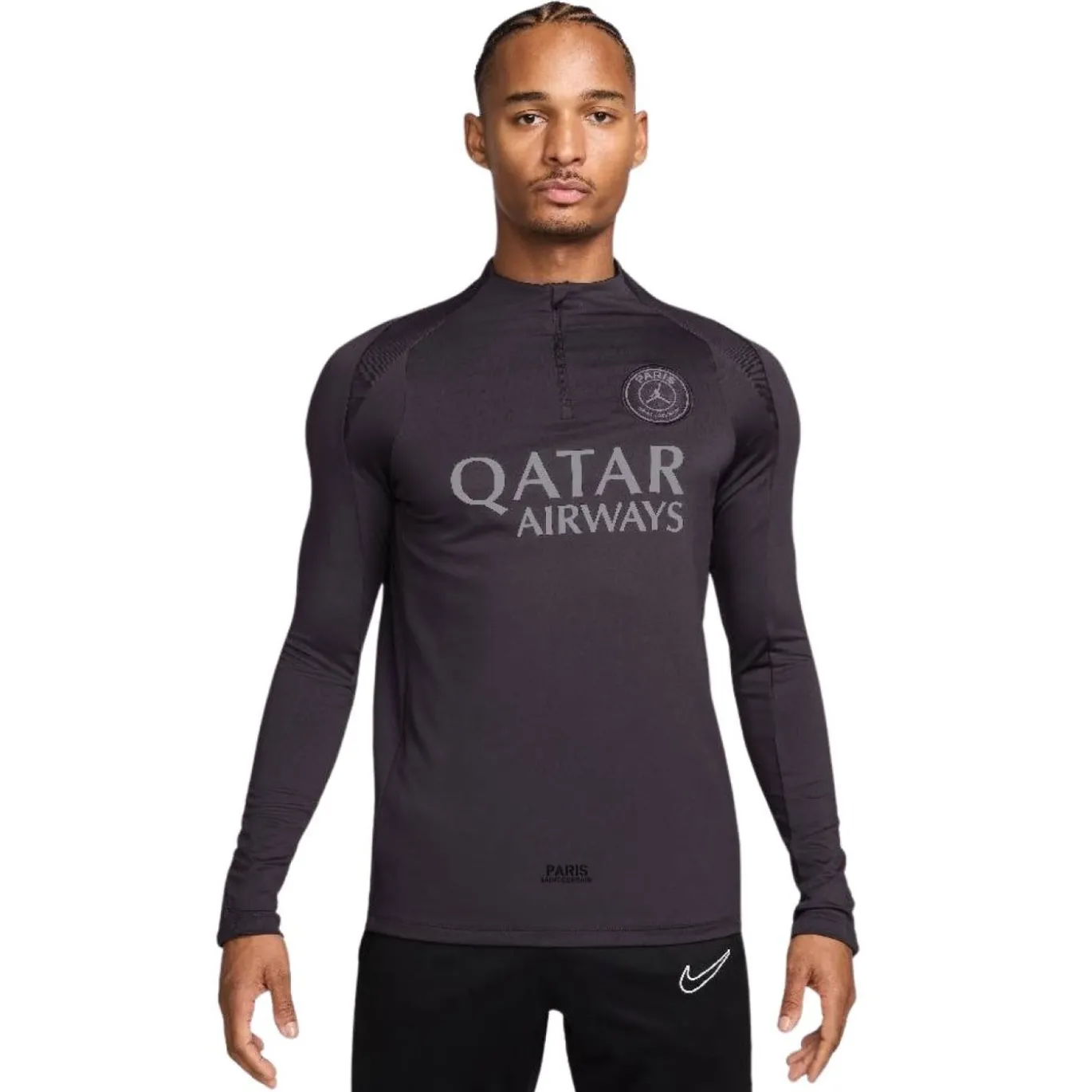 Nike Paris Saint-Germain x Jordan Strike Trainingspak 1/4-Zip 2025-2026 Zwart Grijs