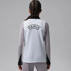 Nike Paris Saint-Germain x Jordan Strike Trainingstrui 1/4-Zip 2025-2026 Kids Wit Grijs Zwart