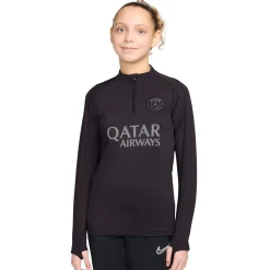 Nike Paris Saint-Germain x Jordan Strike Trainingstrui 1/4-Zip 2025-2026 Kids Zwart Grijs
