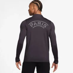 Nike Paris Saint-Germain x Jordan Strike Trainingstrui 1/4-Zip 2025-2026 Zwart Grijs
