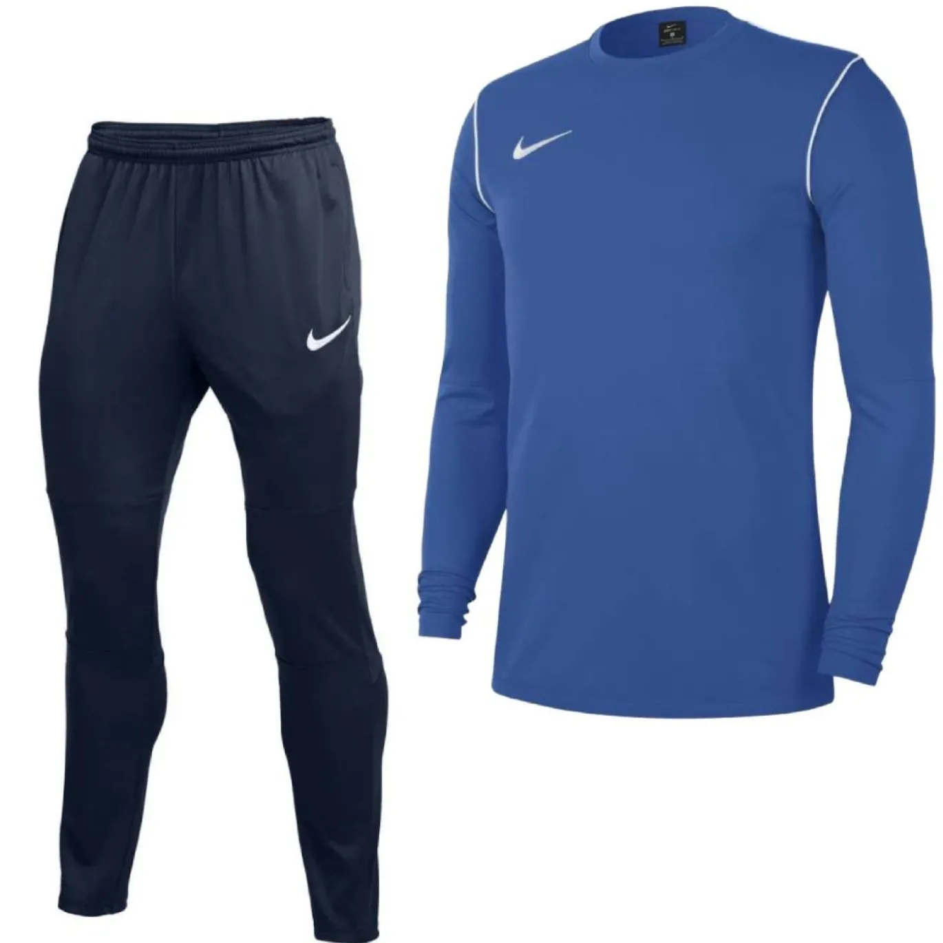 Nike Park 20 Crew Trainingspak Blauw Wit
