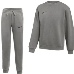 Nike Park 26 Fleece Crew Joggingpak Kids Grijs Zwart