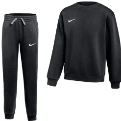 Nike Park 26 Fleece Crew Joggingpak Kids Zwart Wit