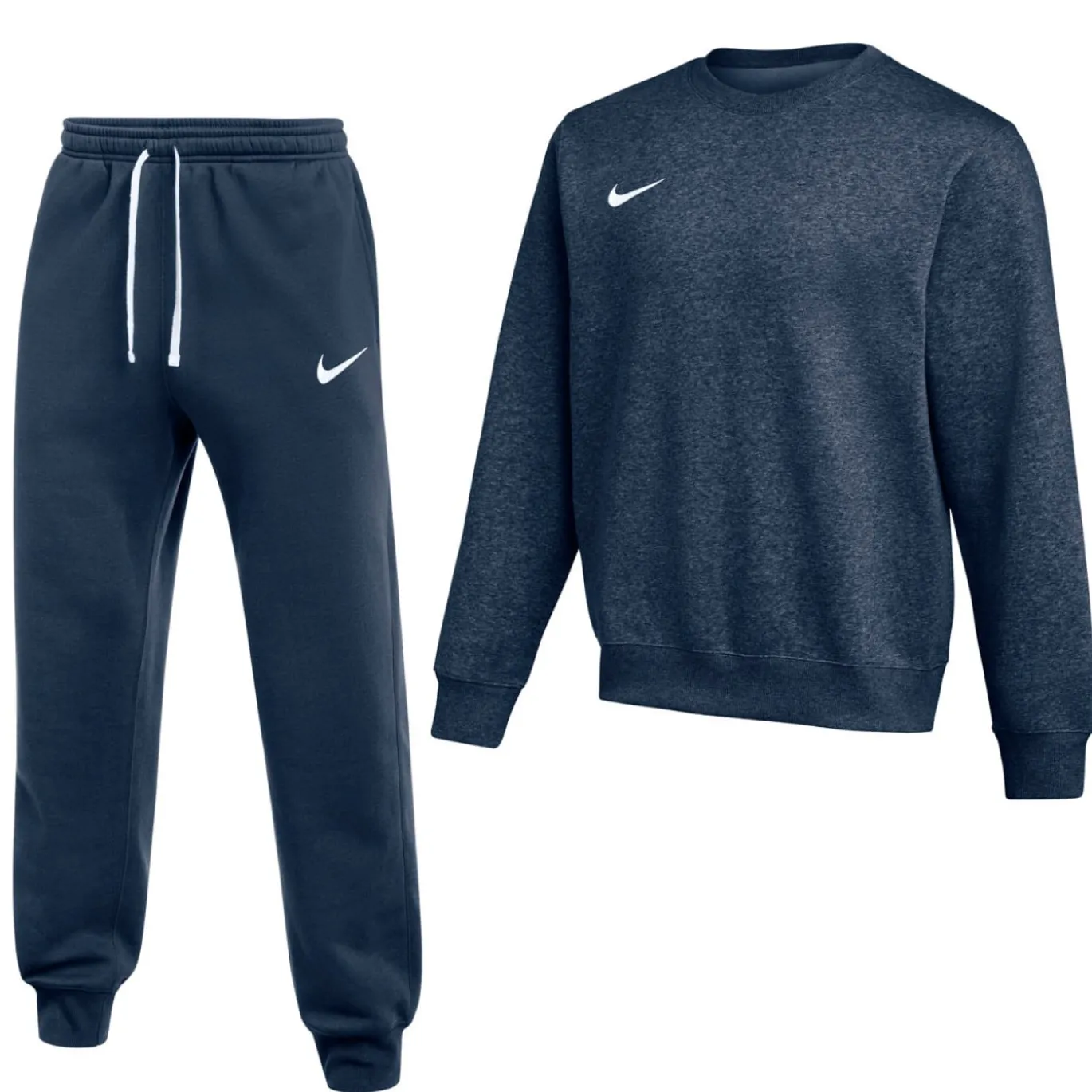 Nike Park 26 Fleece Crew Joggingpak Donkerblauw Wit