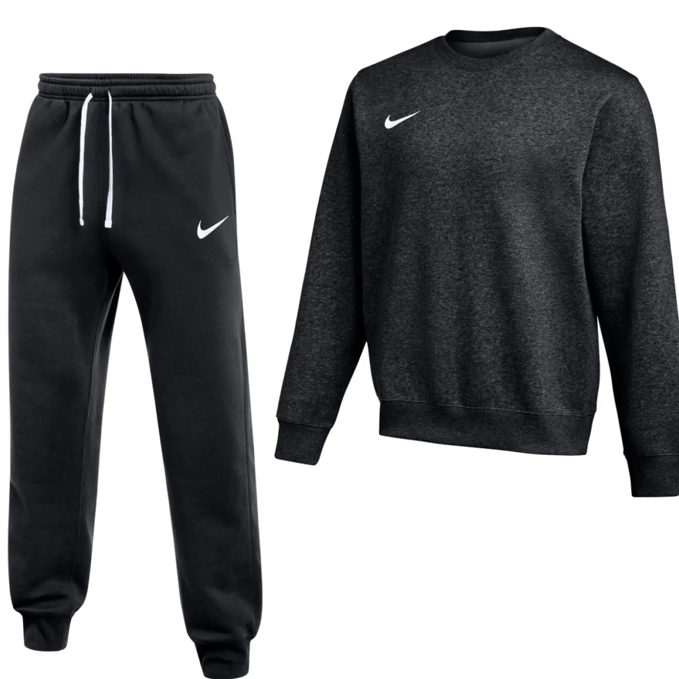 Nike Park 26 Fleece Crew Joggingpak Zwart Wit