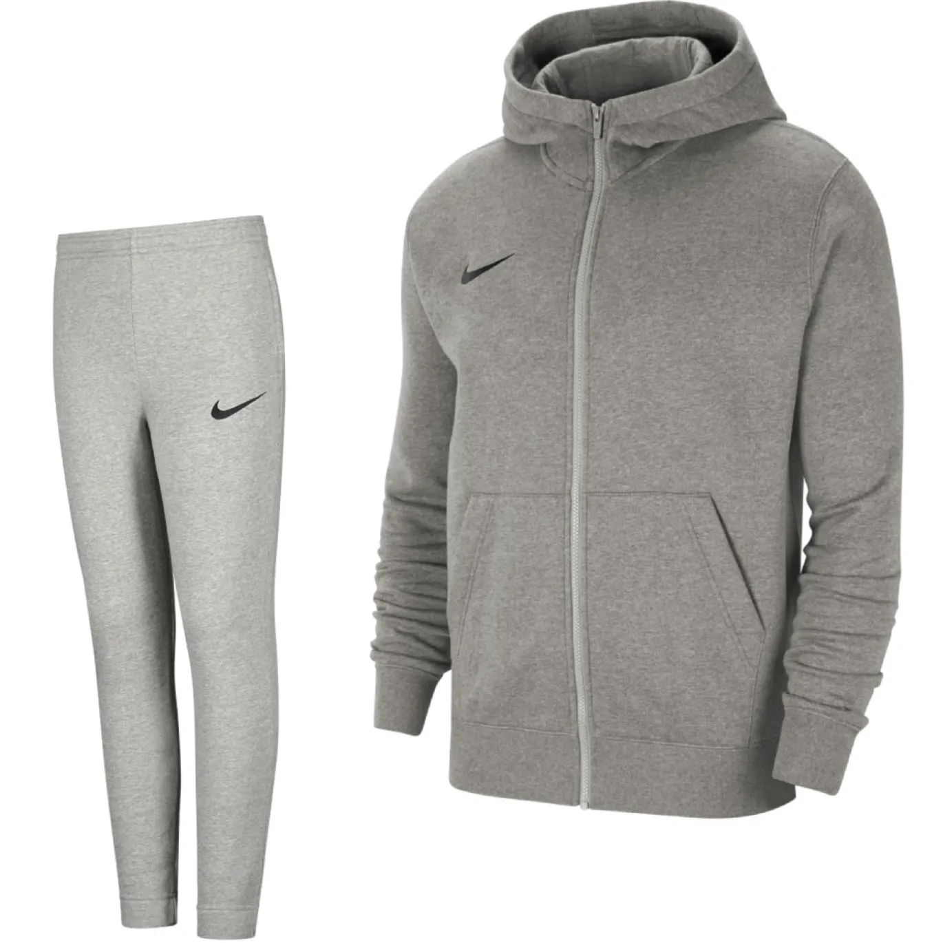 Nike Park 20 Fleece Full-Zip Trainingspak Kids Grijs
