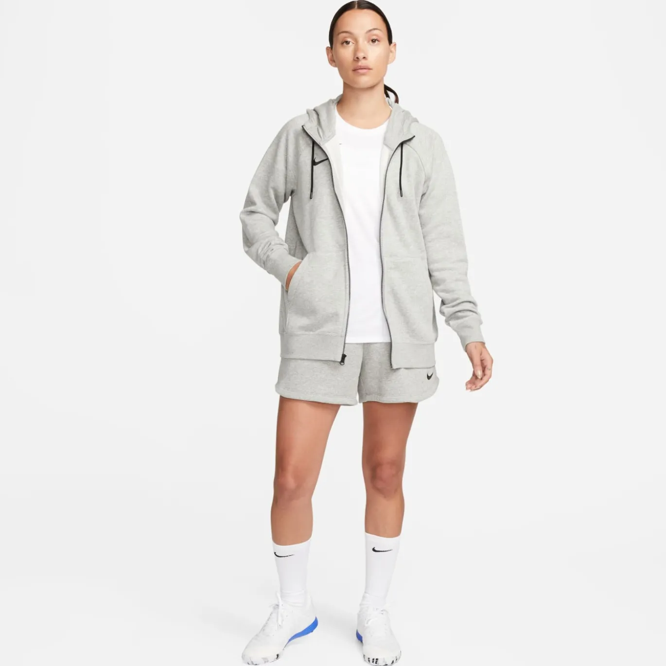 Nike Park 20 Fleece FZ Hoodie Vrouwen Grijs