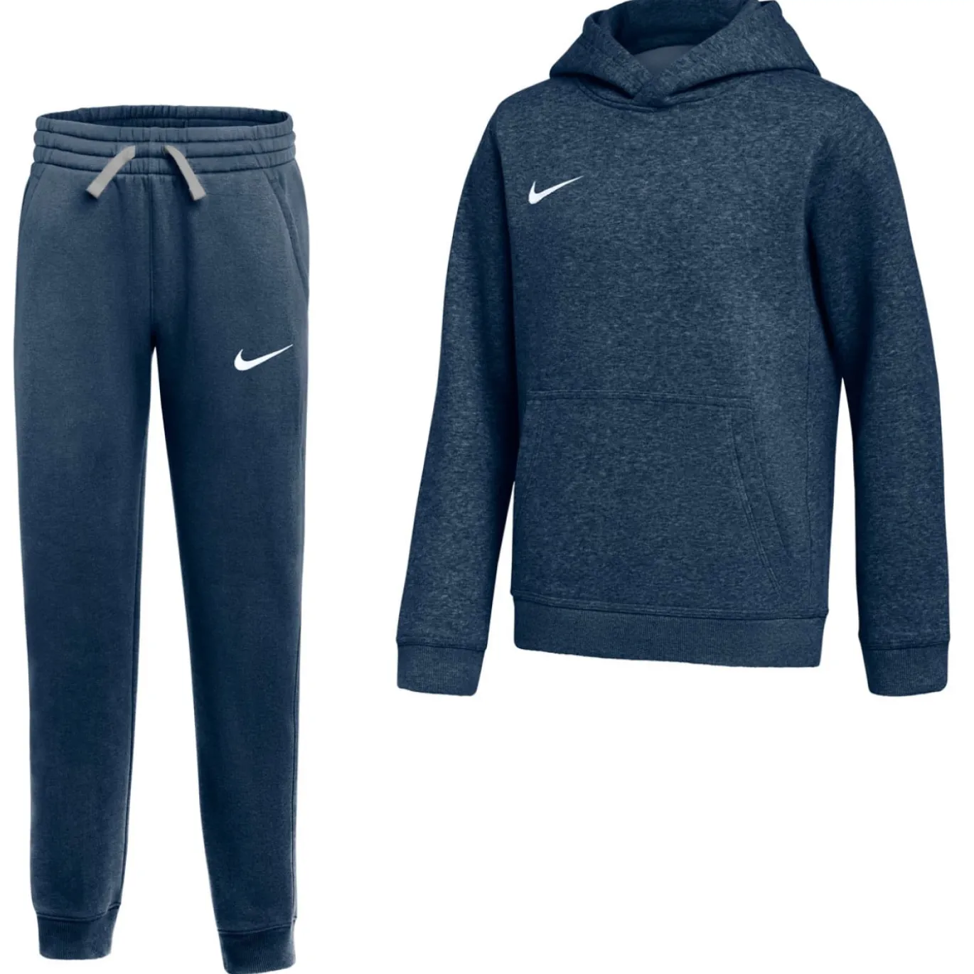Nike Park 26 Fleece Pullover Hoodie Joggingpak Kids Donkerblauw Wit