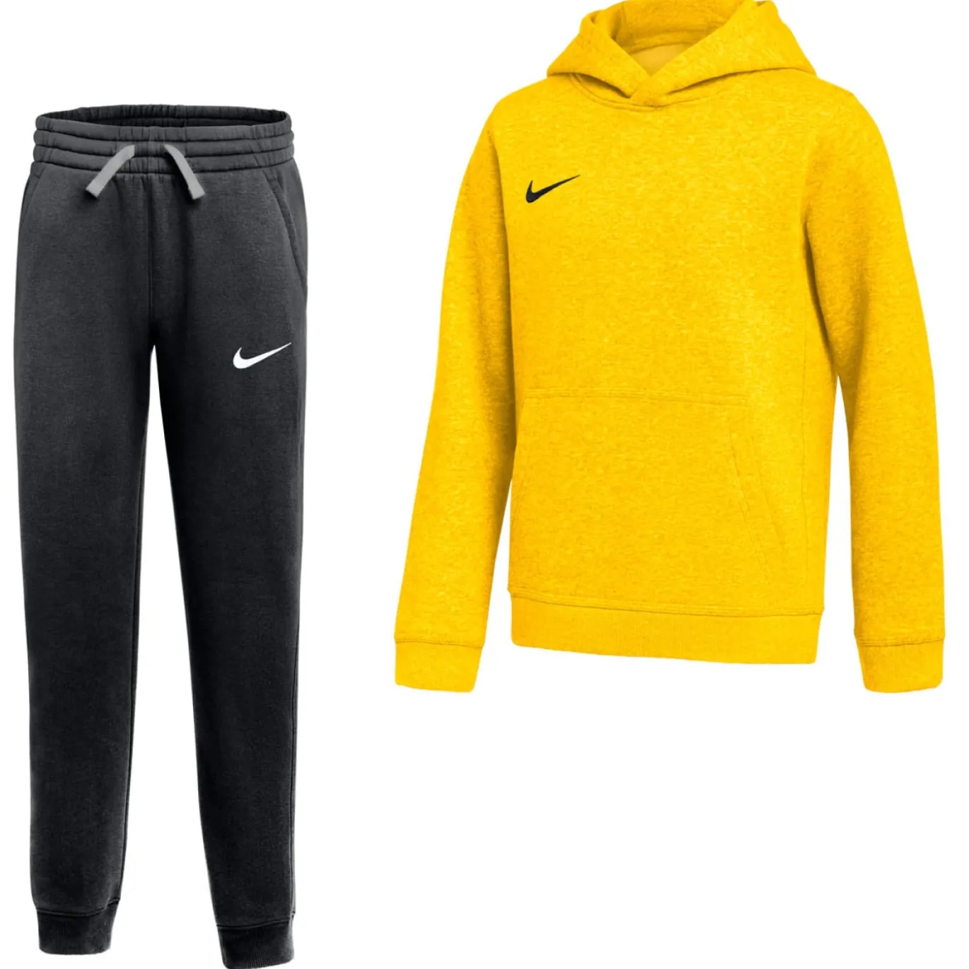 Nike Park 26 Fleece Pullover Hoodie Joggingpak Kids Geel Zwart