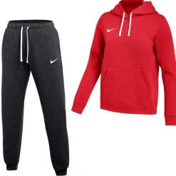 Nike Park 26 Fleece Pullover Hoodie Joggingpak Dames Rood Zwart