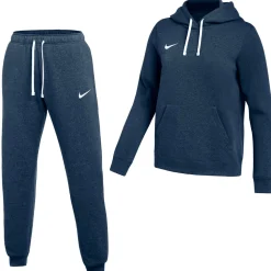 Nike Park 26 Fleece Pullover Hoodie Joggingpak Dames Donkerblauw Wit