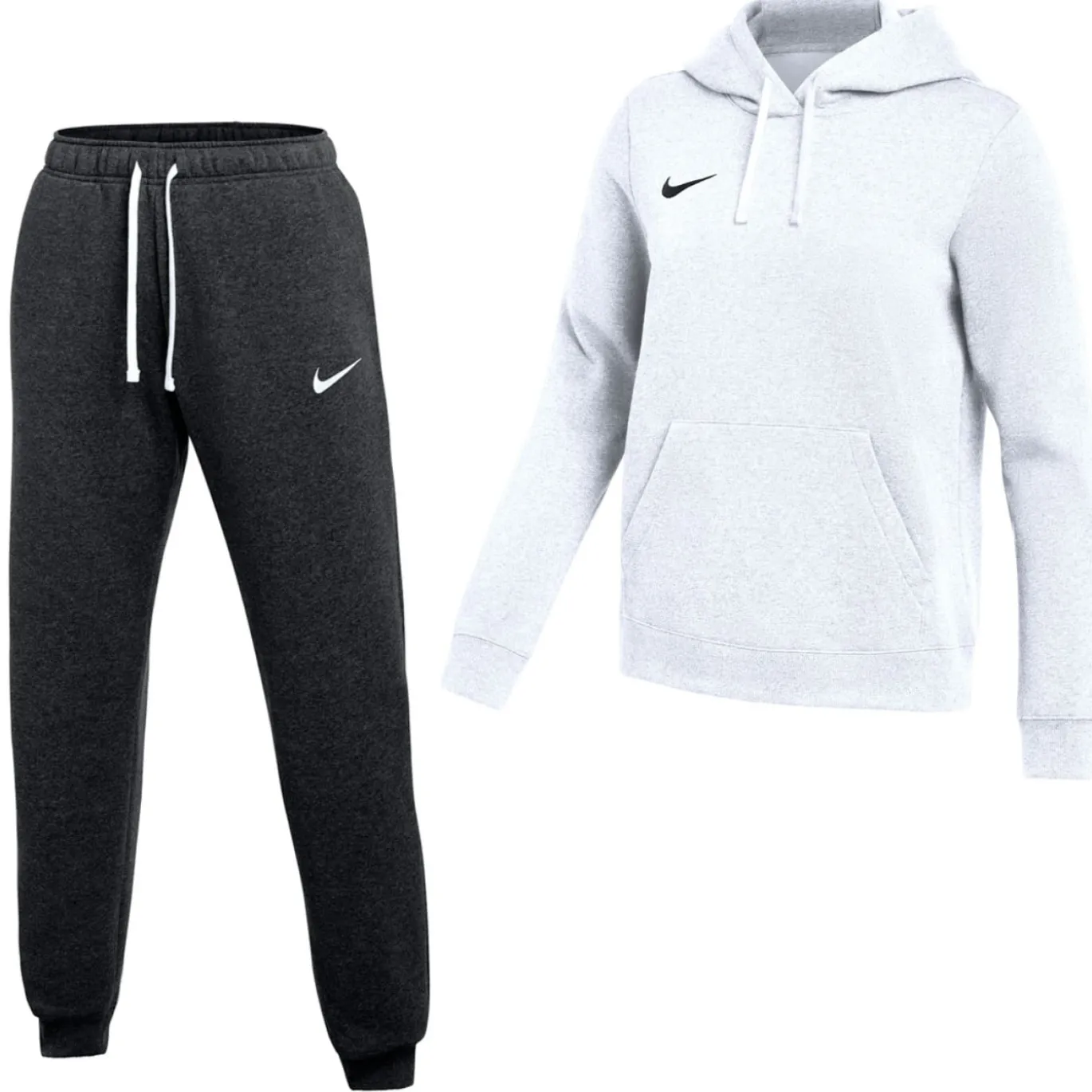 Nike Park 26 Fleece Pullover Hoodie Joggingpak Dames Wit Zwart