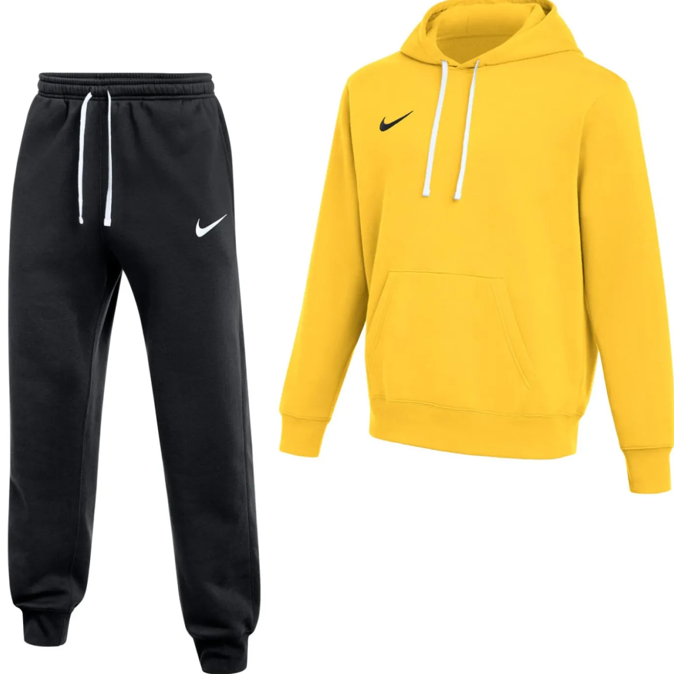 Nike Park 26 Fleece Pullover Hoodie Joggingpak Geel Zwart