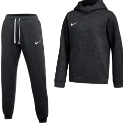 Nike Park 26 Fleece Pullover Hoodie Joggingpak Kids Zwart Wit