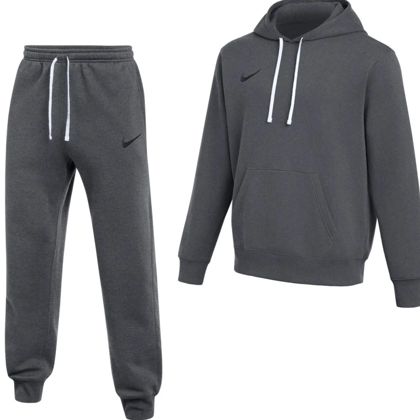 Nike Park 26 Fleece Pullover Hoodie Joggingpak Donkergrijs Zwart