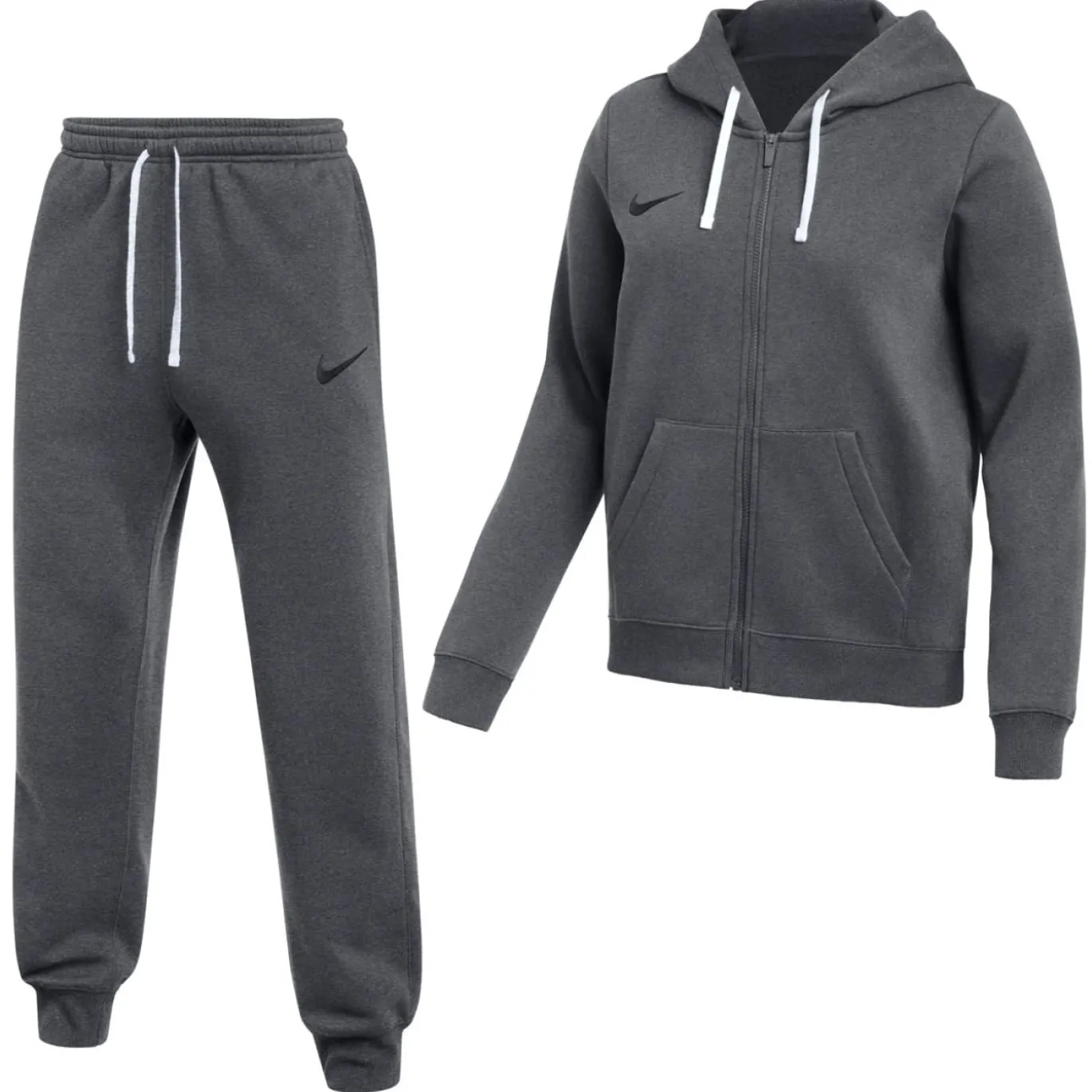 Nike Park 26 Fleece Vest Joggingpak Dames Donkergrijs Zwart