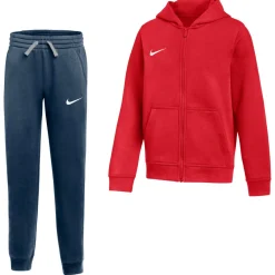 Nike Park 26 Fleece Vest Joggingpak Kids Rood Zwart