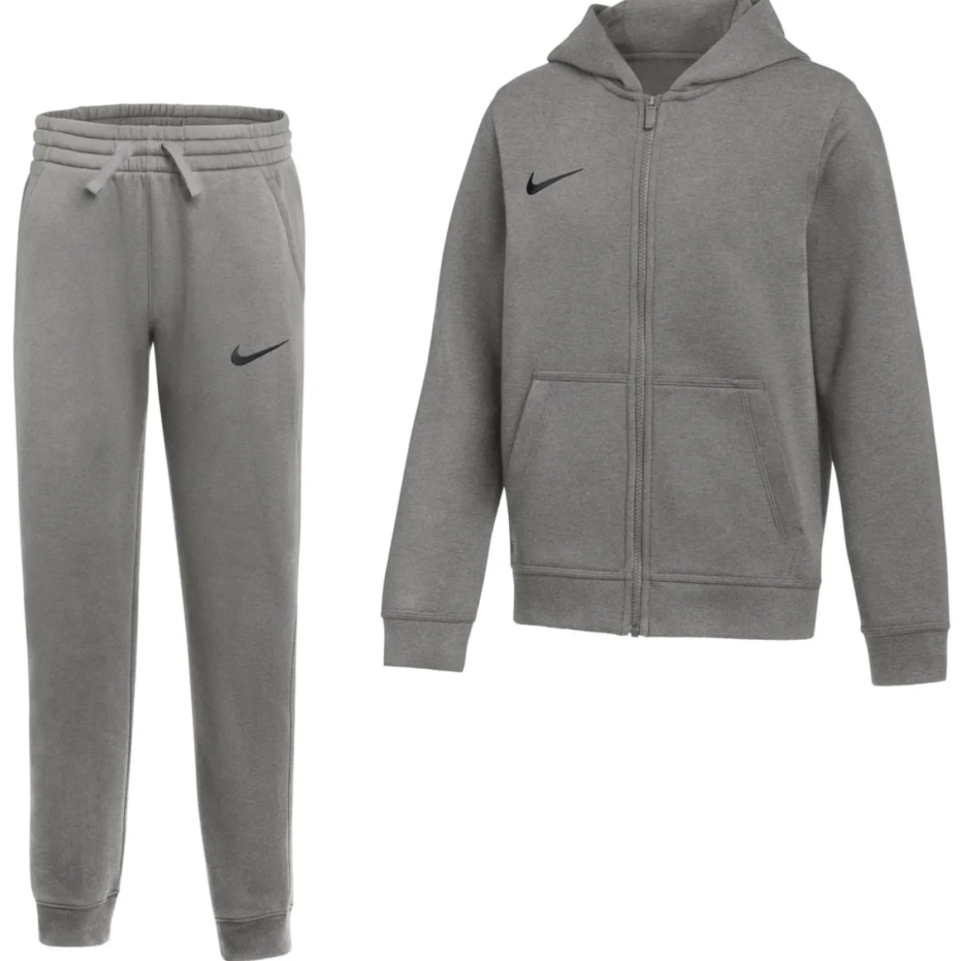 Nike Park 26 Fleece Vest Joggingpak Kids Donkergrijs Zwart