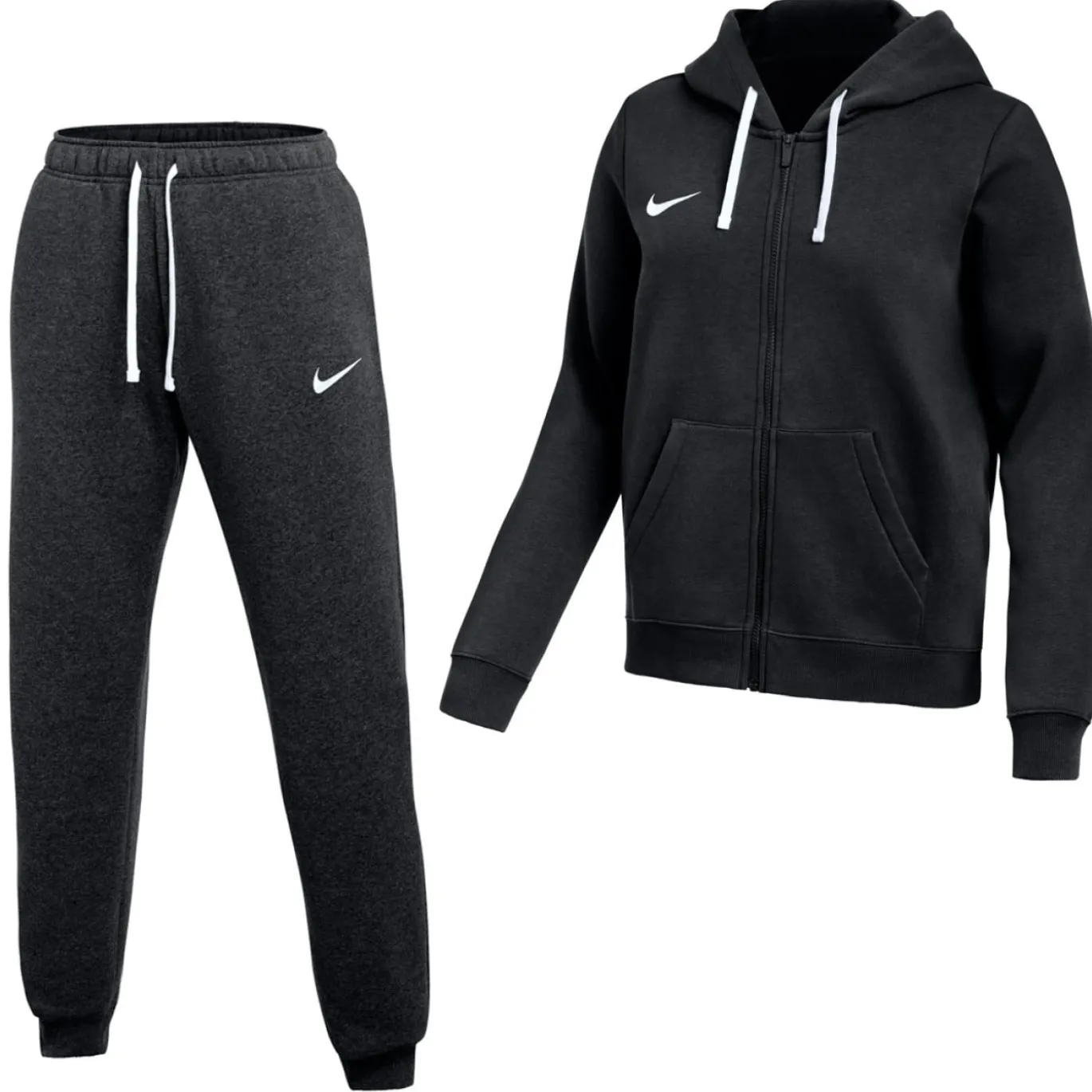 Nike Park 26 Fleece Vest Joggingpak Dames Zwart Wit