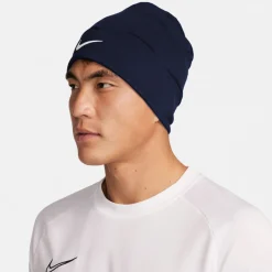 Nike Peak Beanie Donkerblauw Wit