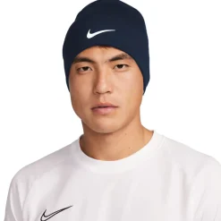 Nike Peak Beanie Donkerblauw Wit