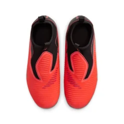 Nike Phantom 6 High Academy Gras / Kunstgras Voetbalschoenen (MG) Kids Zwart Felrood Goud