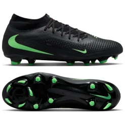 Nike Phantom 6 High Academy Gras / Kunstgras Voetbalschoenen (MG) Zwart Felgroen