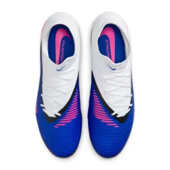 Nike Phantom 6 High Academy Gras / Kunstgras Voetbalschoenen (MG) Blauw Wit Felroze