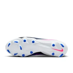 Nike Phantom 6 High Academy Gras / Kunstgras Voetbalschoenen (MG) Blauw Wit Felroze