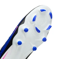 Nike Phantom 6 High Academy Gras / Kunstgras Voetbalschoenen (MG) Blauw Wit Felroze