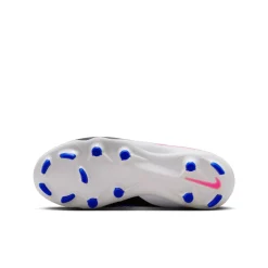 Nike Phantom 6 High Academy Gras / Kunstgras Voetbalschoenen (MG) Kids Blauw Wit Felroze