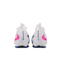 Nike Phantom 6 High Academy Gras / Kunstgras Voetbalschoenen (MG) Kids Blauw Wit Felroze