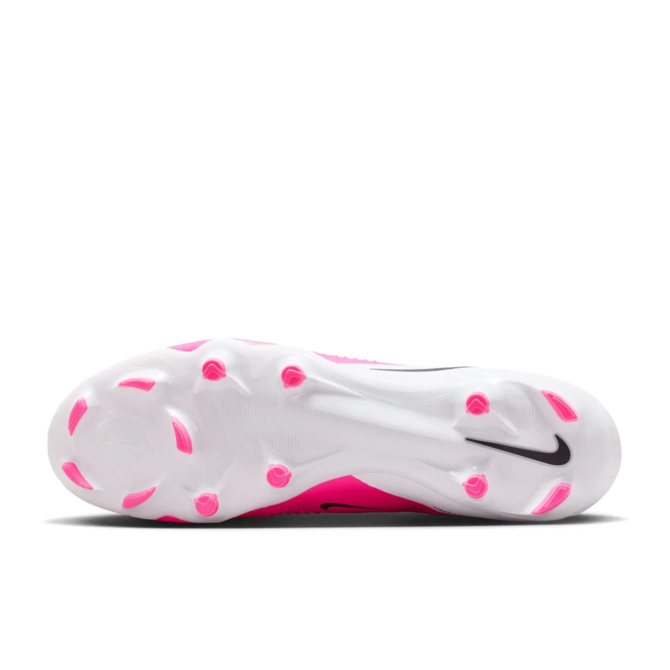 Nike Phantom 6 High Academy Gras / Kunstgras Voetbalschoenen (MG) Wit Felroze Zwart