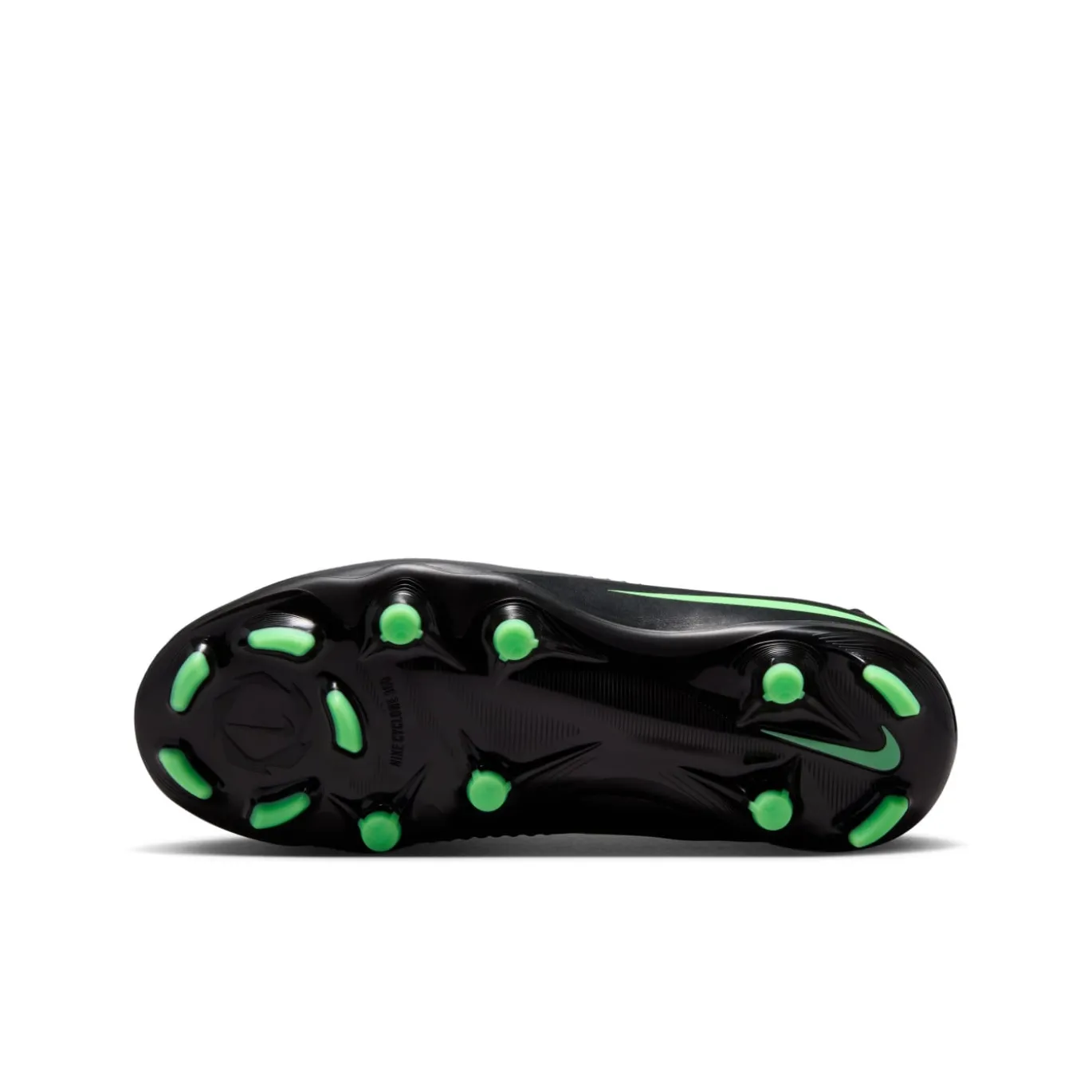 Nike Phantom 6 High Academy Gras / Kunstgras Voetbalschoenen (MG) Kids Zwart Felgroen