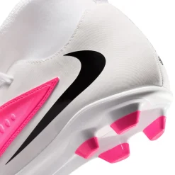 Nike Phantom 6 High Club Gras / Kunstgras Voetbalschoenen (MG) Wit Felroze Zwart