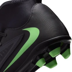 Nike Phantom 6 High Club Gras / Kunstgras Voetbalschoenen (MG) Kids Zwart Felgroen