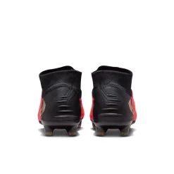 Nike Phantom 6 High Elite Gras Voetbalschoenen (FG) Zwart Felrood Goud