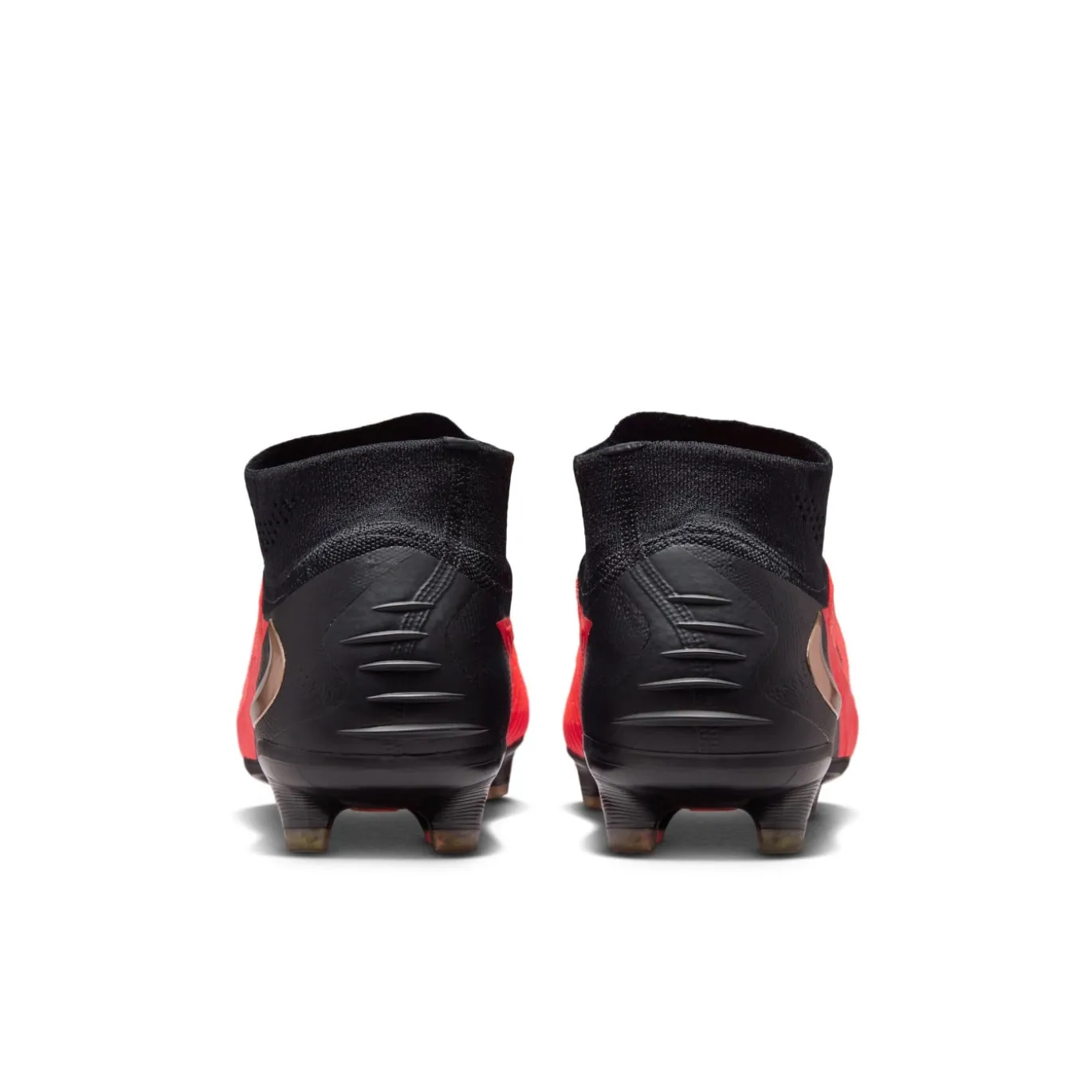 Nike Phantom 6 High Elite Gras Voetbalschoenen (FG) Zwart Felrood Goud