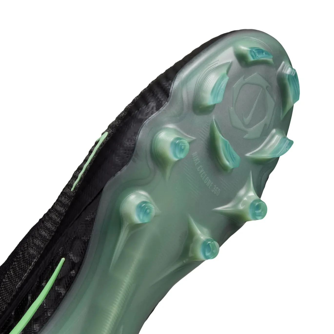 Nike Phantom 6 High Elite Gras Voetbalschoenen (FG) Zwart Felgroen