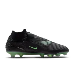 Nike Phantom 6 High Elite Gras Voetbalschoenen (FG) Zwart Felgroen