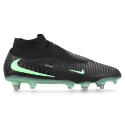 Nike Phantom 6 High Elite IJzeren-Nop Voetbalschoenen (SG) Pro Player Zwart Felgroen