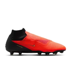 Nike Phantom 6 High Elite Kunstgras Voetbalschoenen (AG) Zwart Felrood Goud