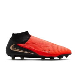 Nike Phantom 6 High Elite Kunstgras Voetbalschoenen (AG) Zwart Felrood Goud
