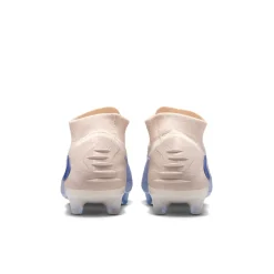 Nike Phantom 6 High LV8 Elite Gras Voetbalschoenen (FG) Gebroken Wit Lichtblauw Blauw