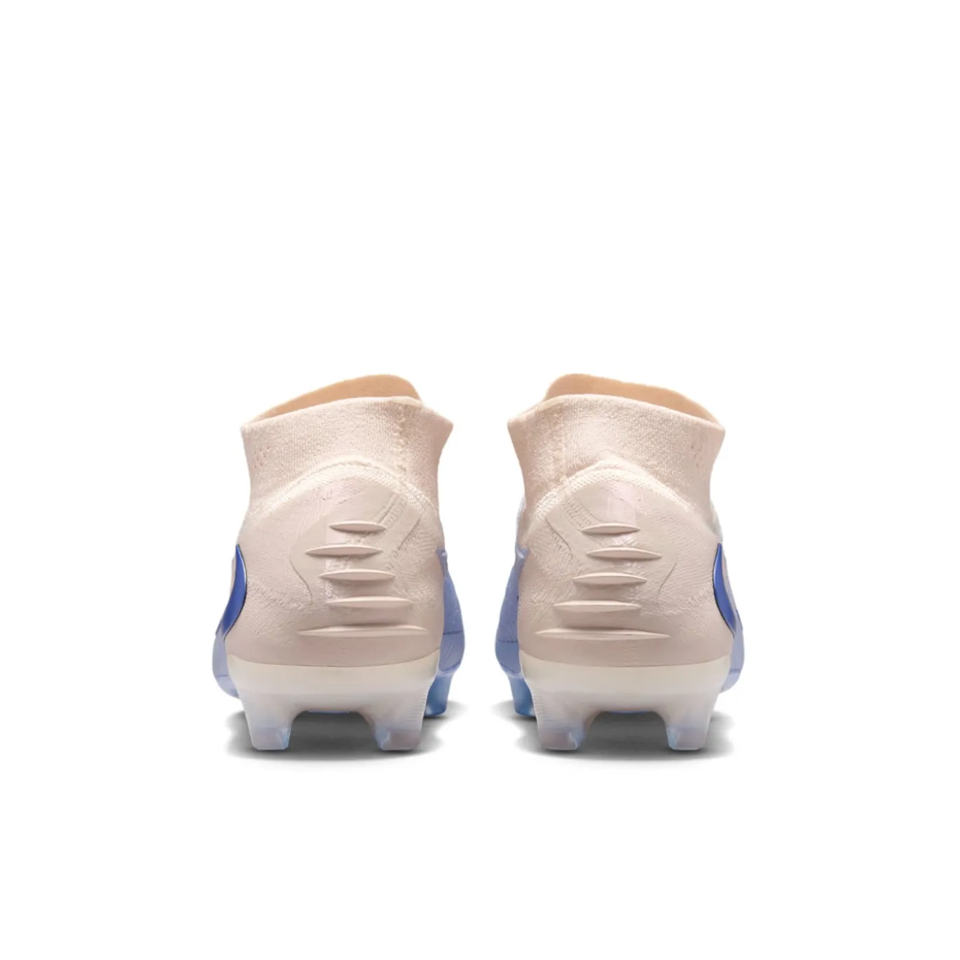 Nike Phantom 6 High LV8 Elite Gras Voetbalschoenen (FG) Gebroken Wit Lichtblauw Blauw