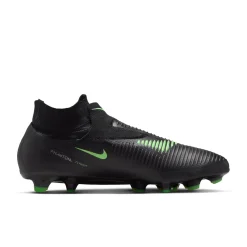 Nike Phantom 6 High Pro Gras Voetbalschoenen (FG) Zwart Felgroen