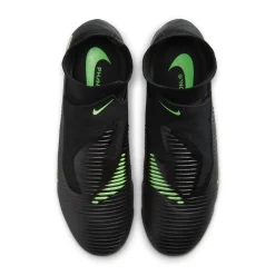 Nike Phantom 6 High Pro Gras Voetbalschoenen (FG) Zwart Felgroen